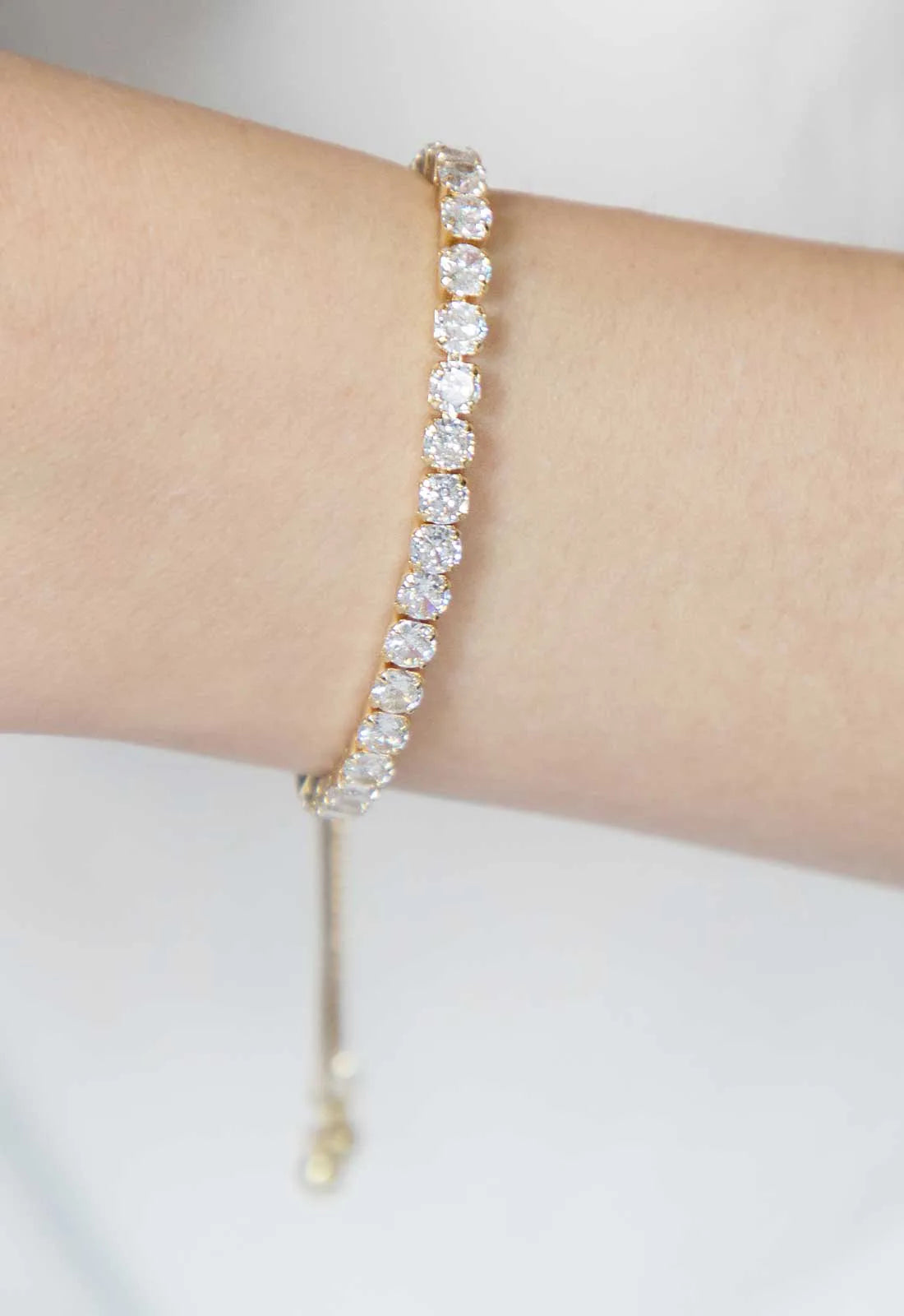 Always Chic Gold Crystal Rope Bracelet-91667