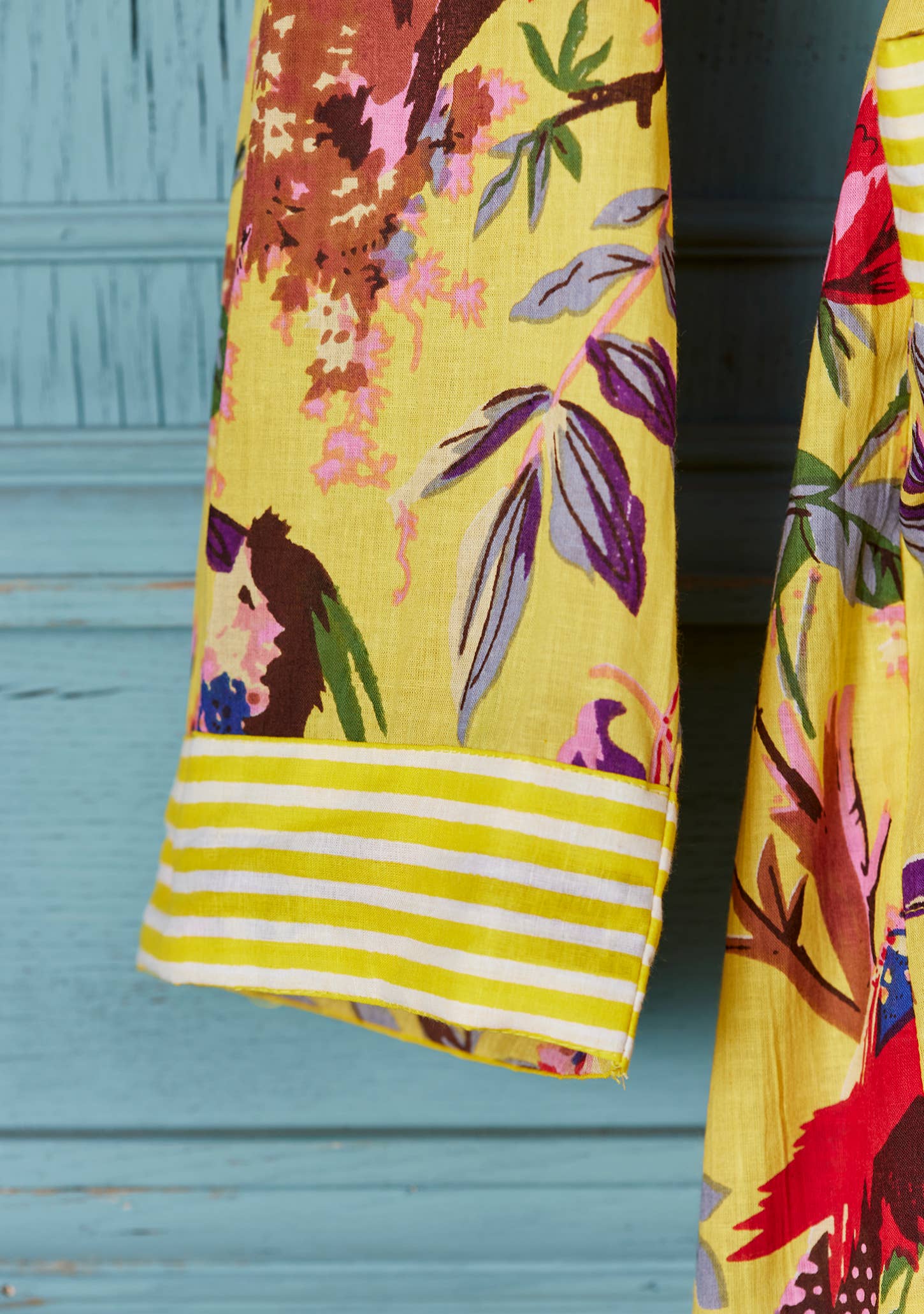 Soul Of Sita Bird Of Paradise Dressing Gown - Yellow: Small/Medium(Sm)