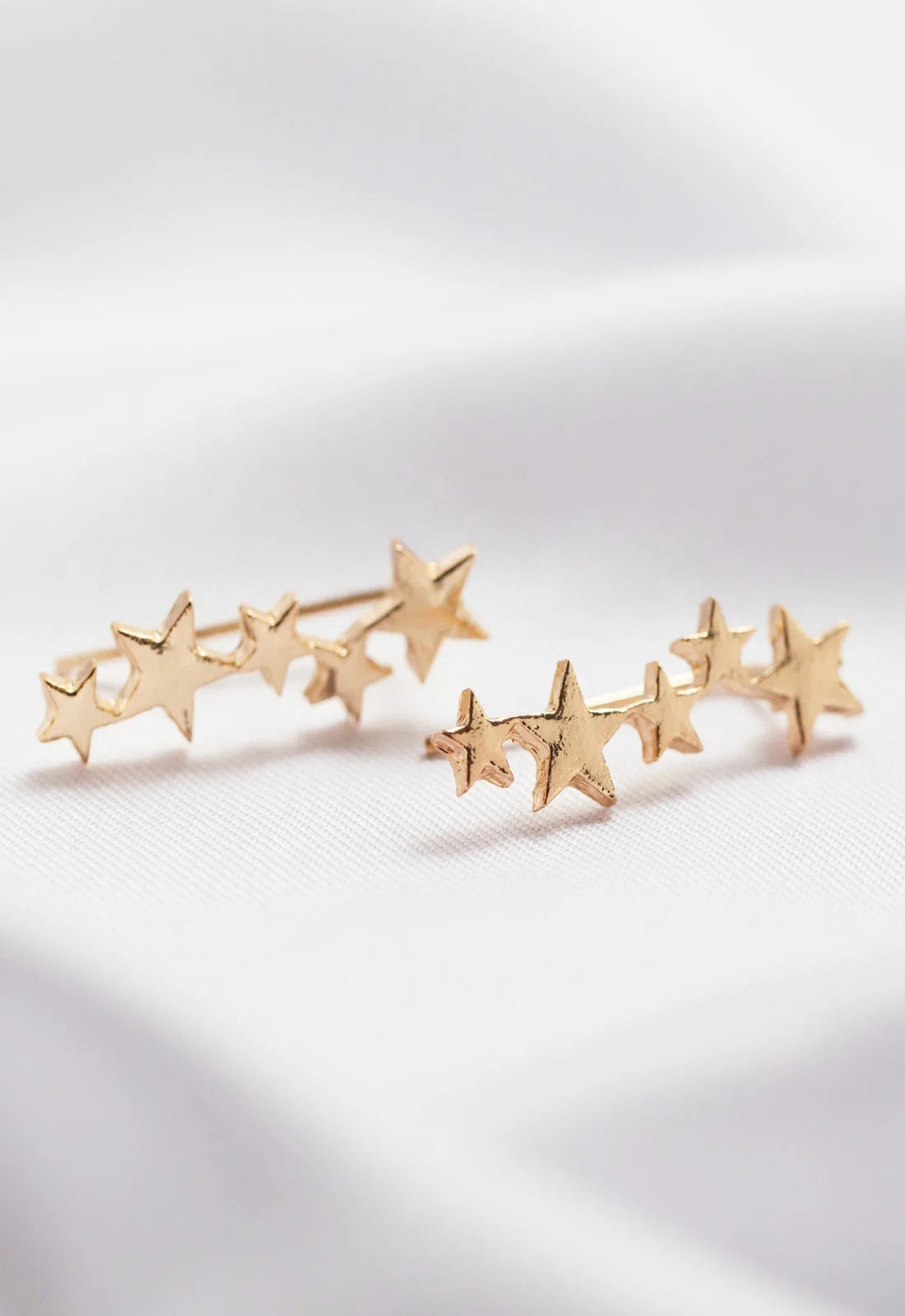 Always Chic Gold Star Climber Earrings-0
