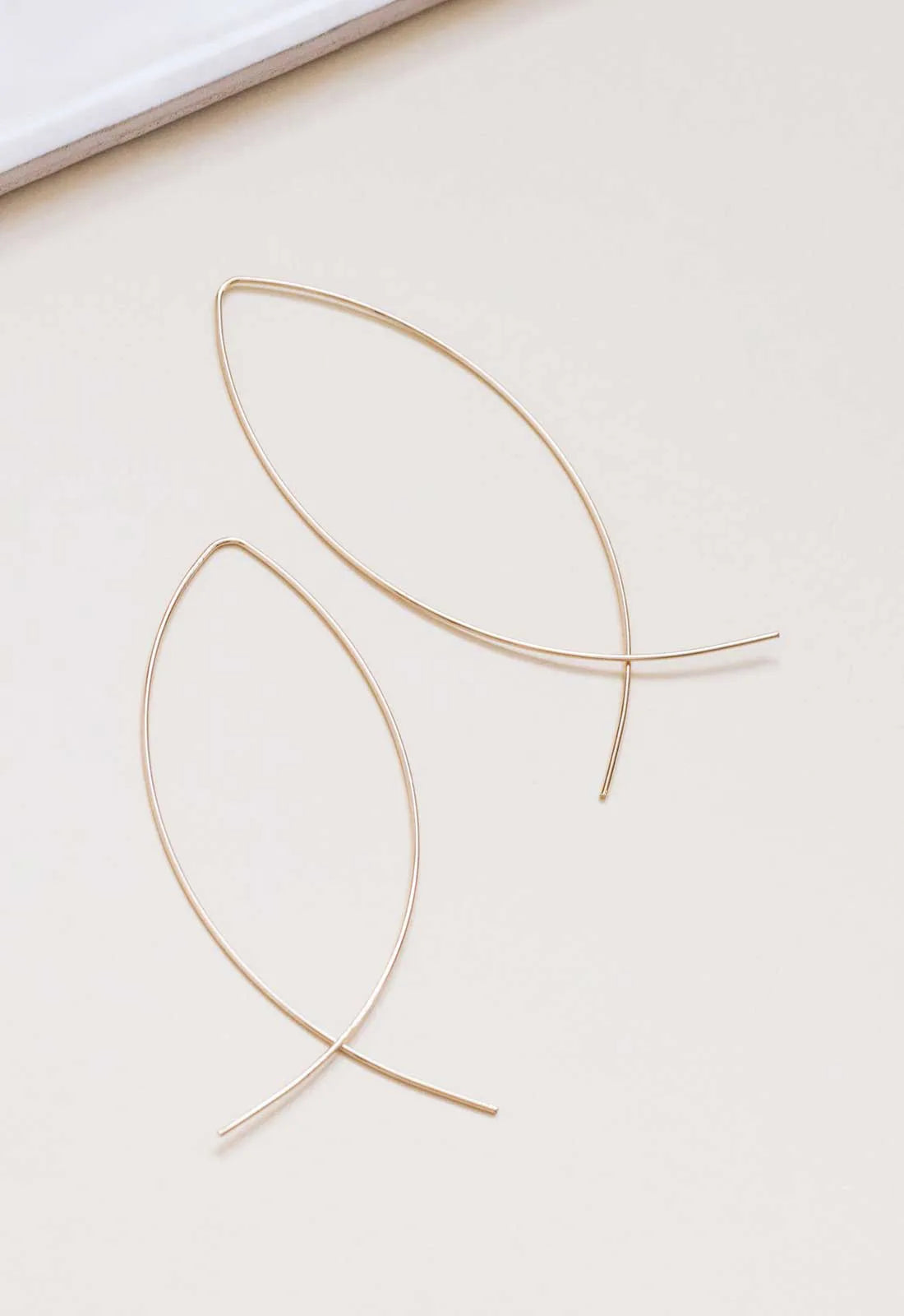 Always Chic Gold Wire Twist Earrings-0
