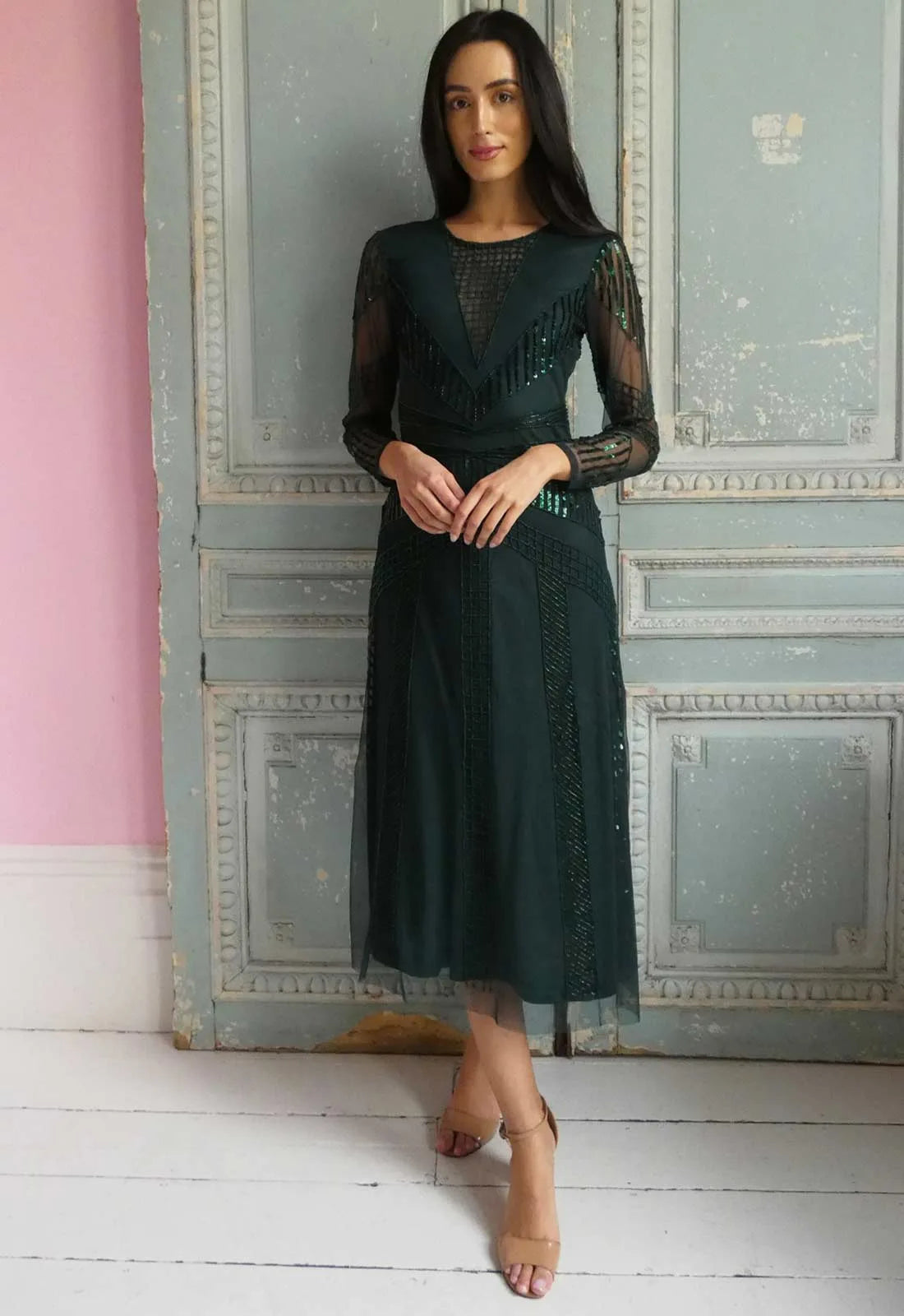 Raishma Couture Green Astra Dress-0