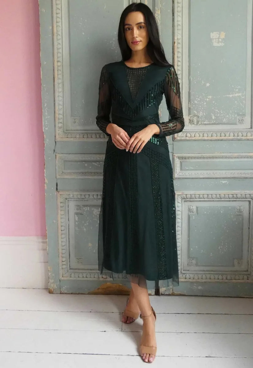 Raishma Couture Green Astra Dress