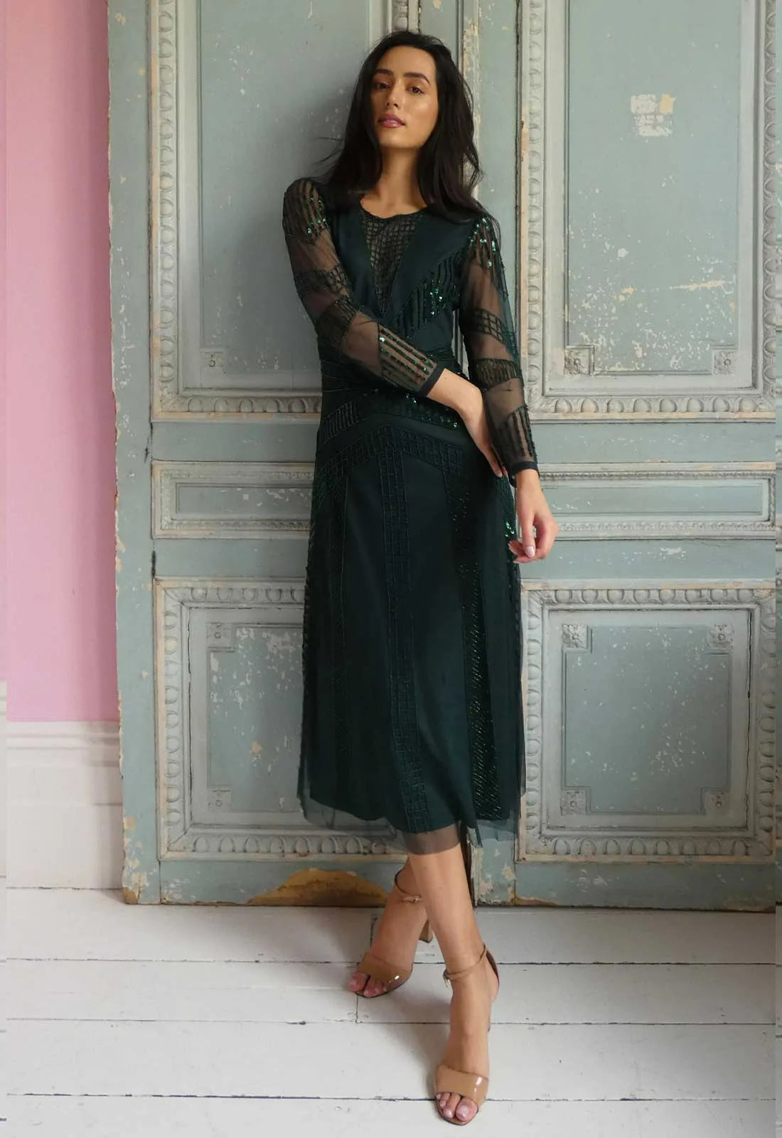 Raishma Couture Green Astra Dress-112537