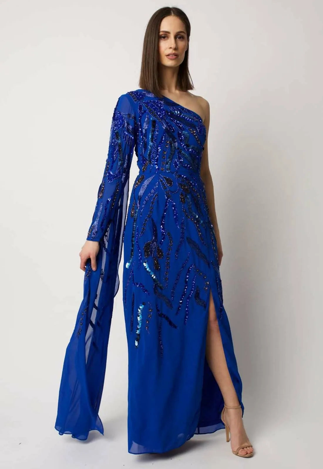 Raishma Blue Astrid Maxi Dress-97916