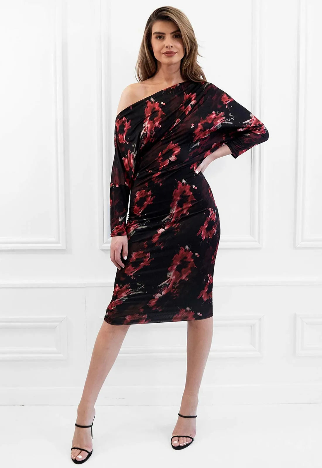 Honor Gold Aubrey Floral Cocktail Dress-0