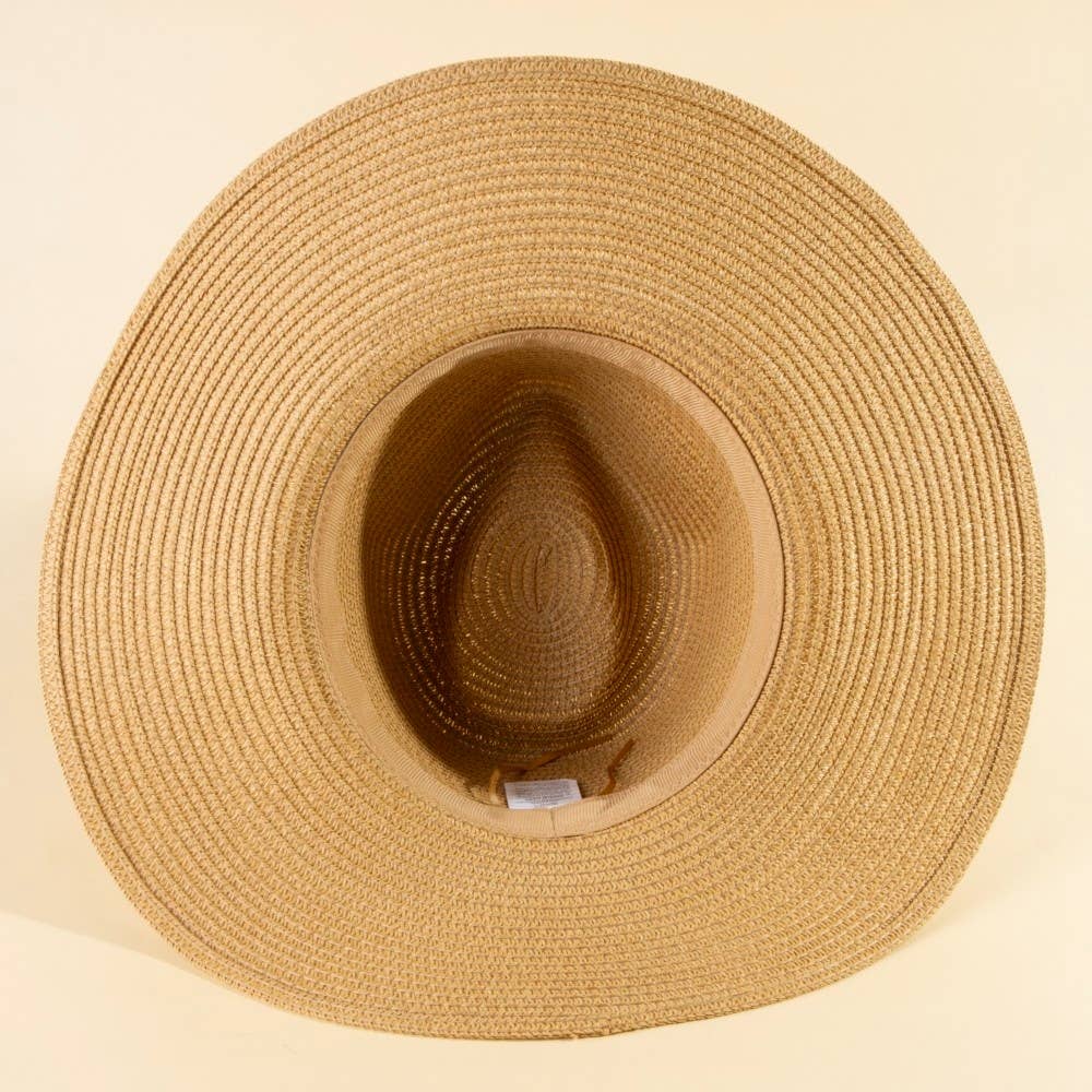 Soul Of Sita Assorted Beads Summer Straw Hat: Ka