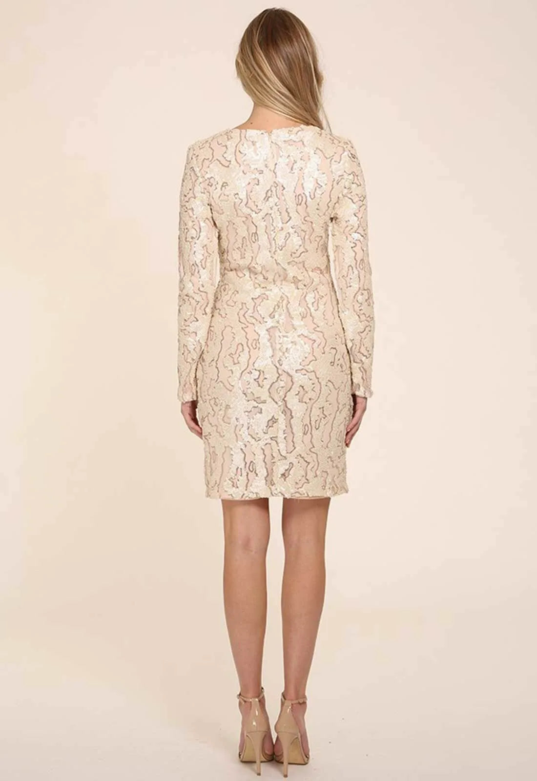 Honor Gold Blair Pearl Sequin Mini in Cream-15573