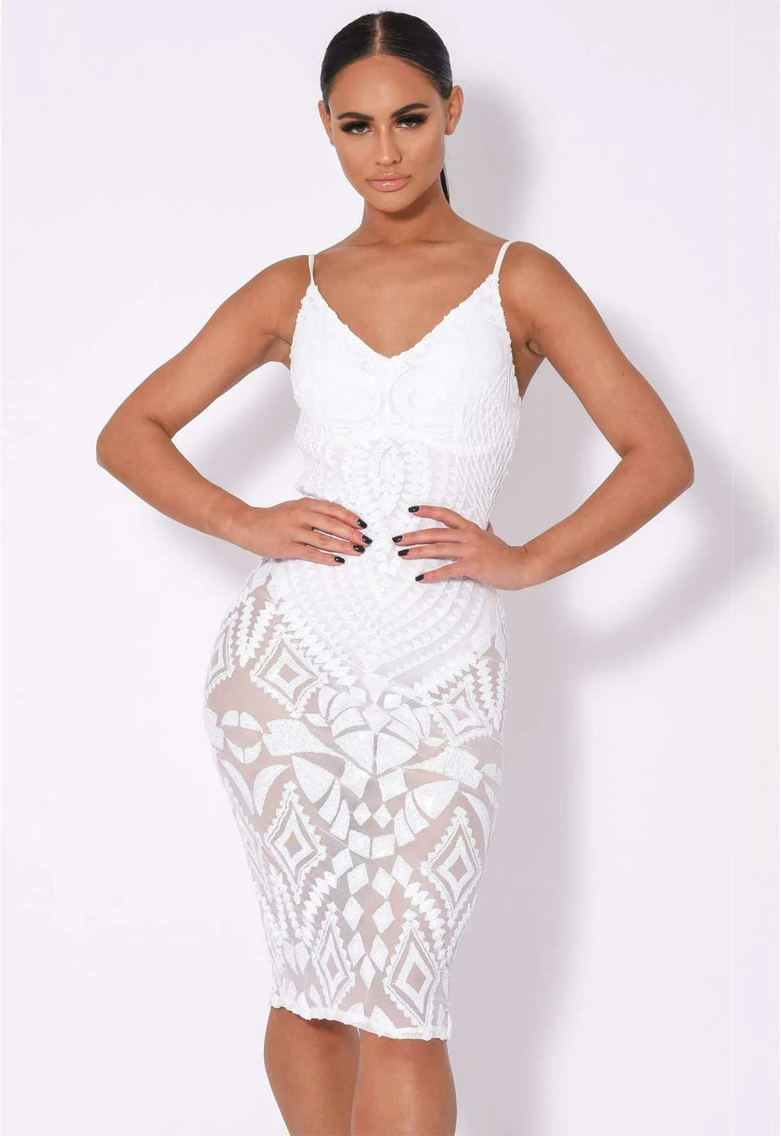 NAZZ Collection white Aniko Bodycon dress