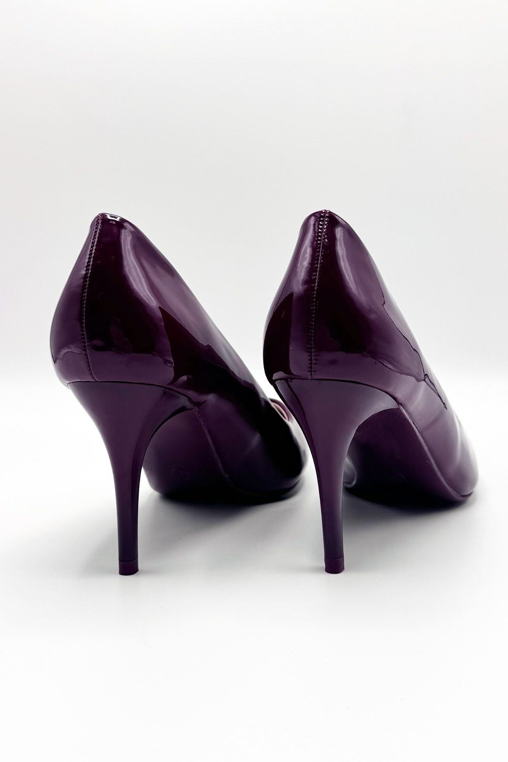 Miss Diva Wine Ingrid Pointed Toe Court Heels