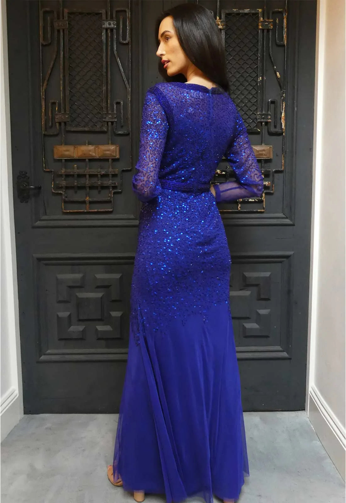 Raishma Couture Blue Cinizia Maxi Dress-112730