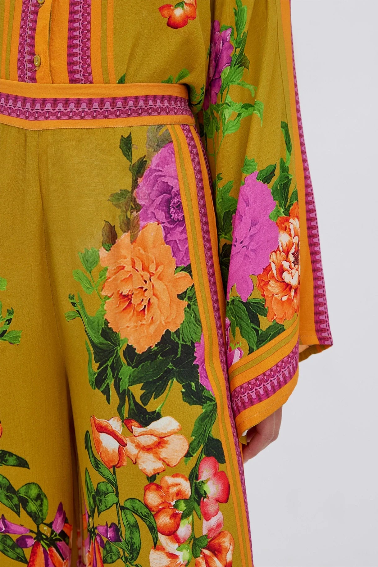 Raishma Studio Green Alisa Viscose Trousers