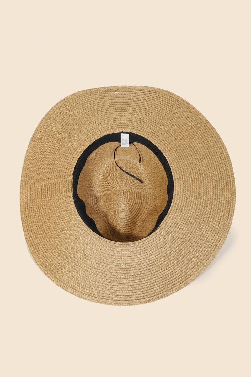 Soul Of Sita Straw Braided Rope Strap Sun Hat: Ta