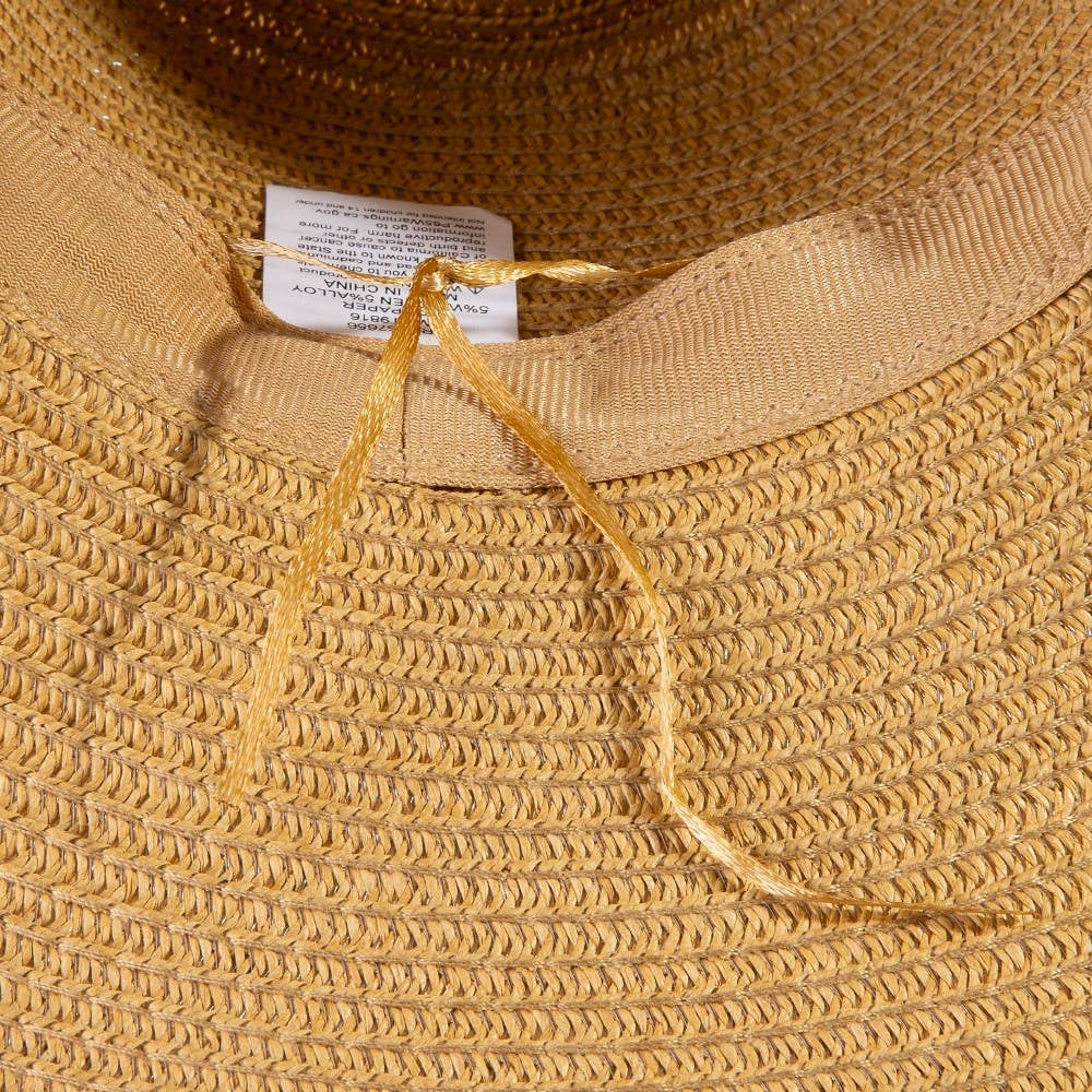 Soul Of Sita Assorted Beads Summer Straw Hat: Ka