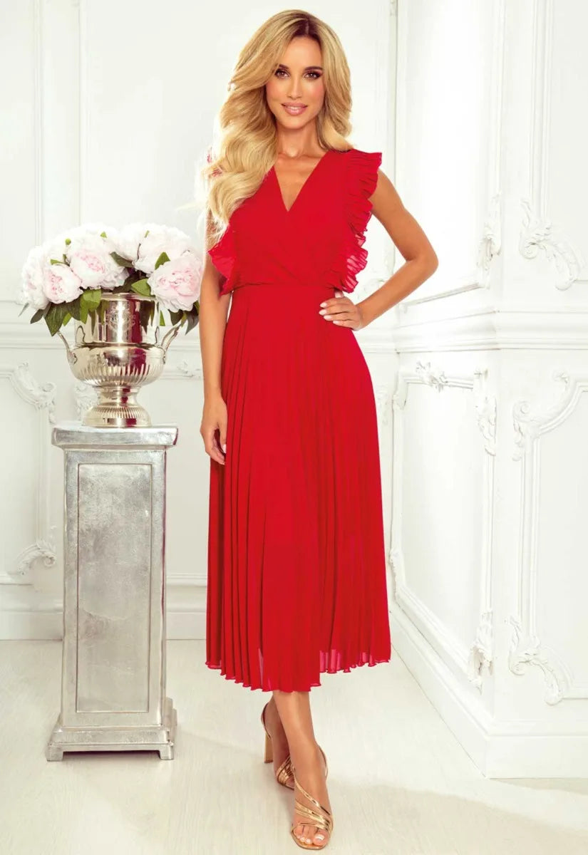 LBD Exclusive Red Emily Wedding Guest Dress
