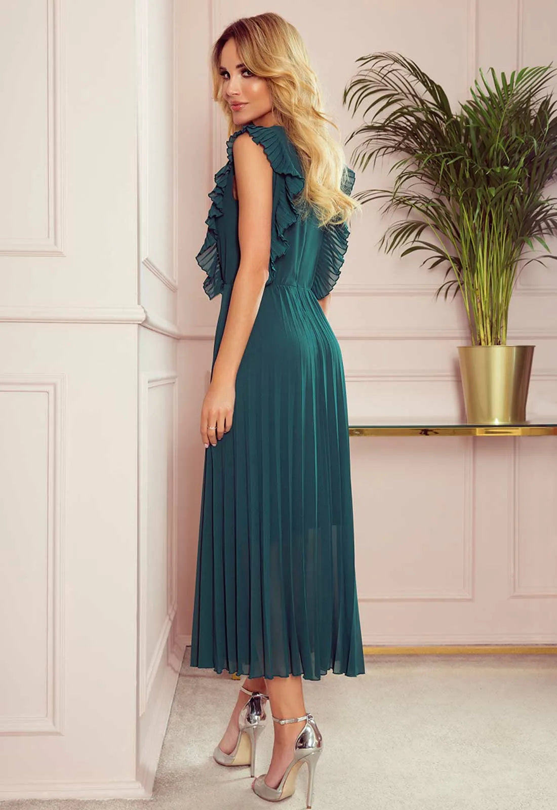 LBD Exclusive Green Emily Wedding Guest Dress-97171