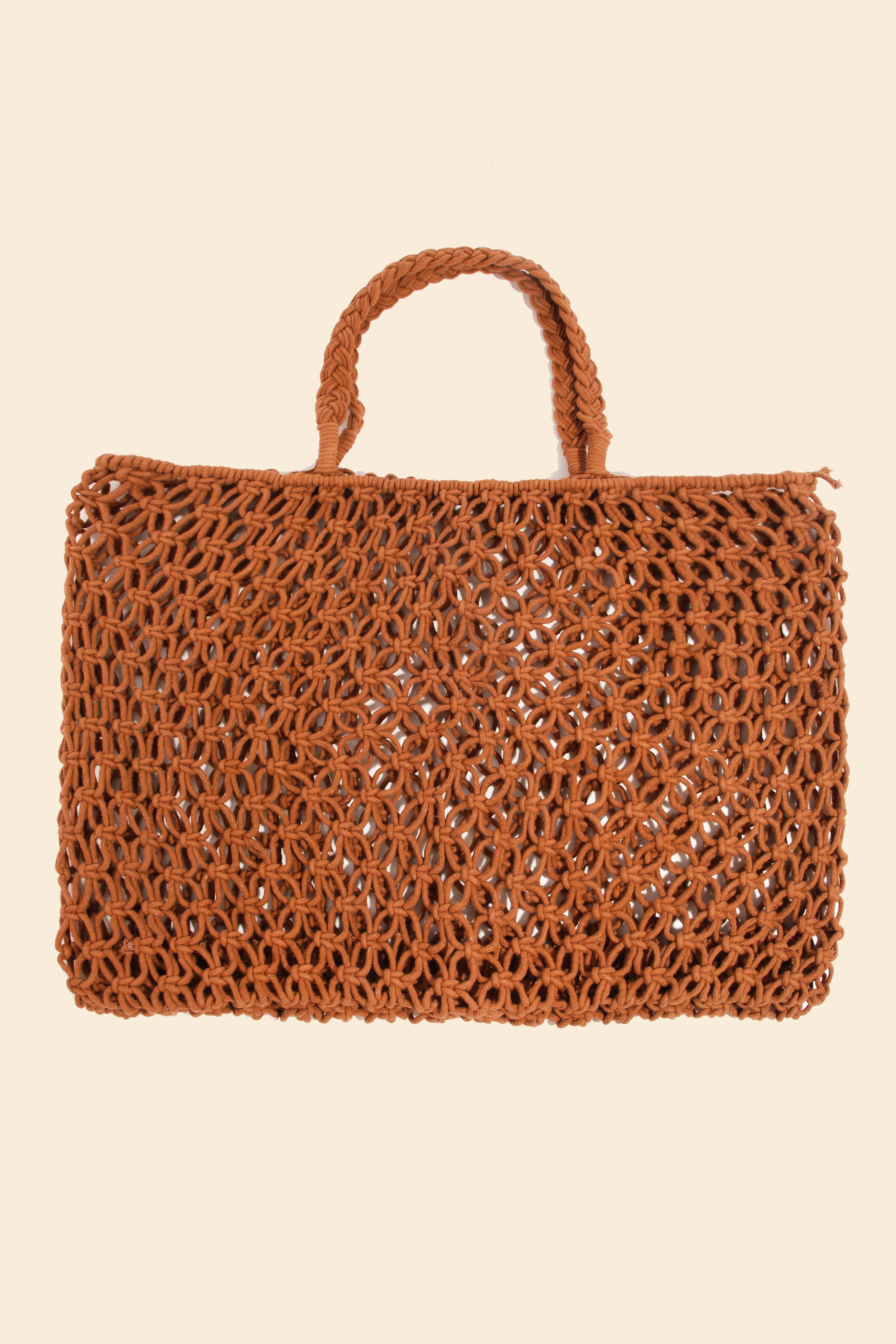 Braided Square Tote Bag: IV