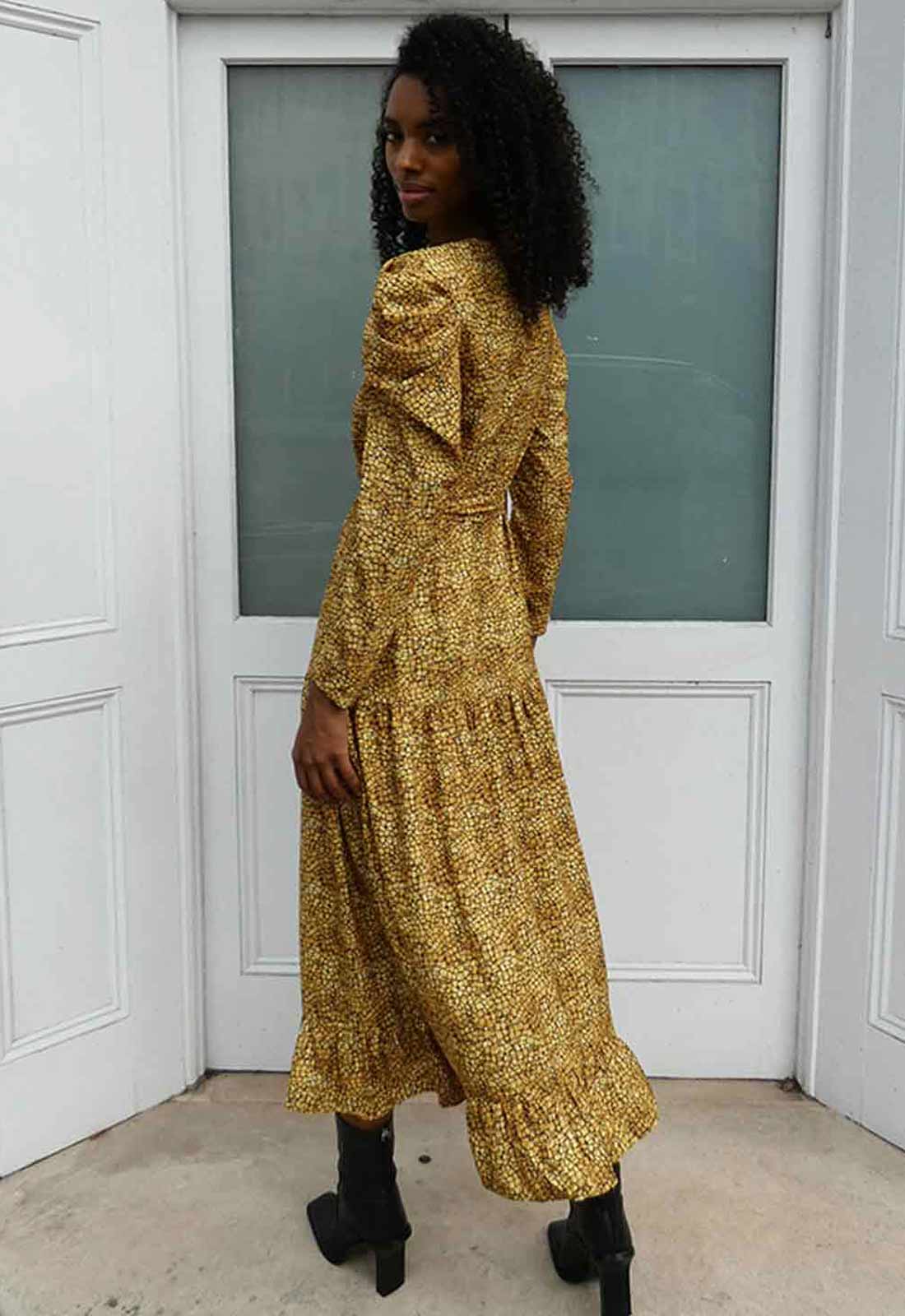 Raishma Studio Gold Greta Dress-116519