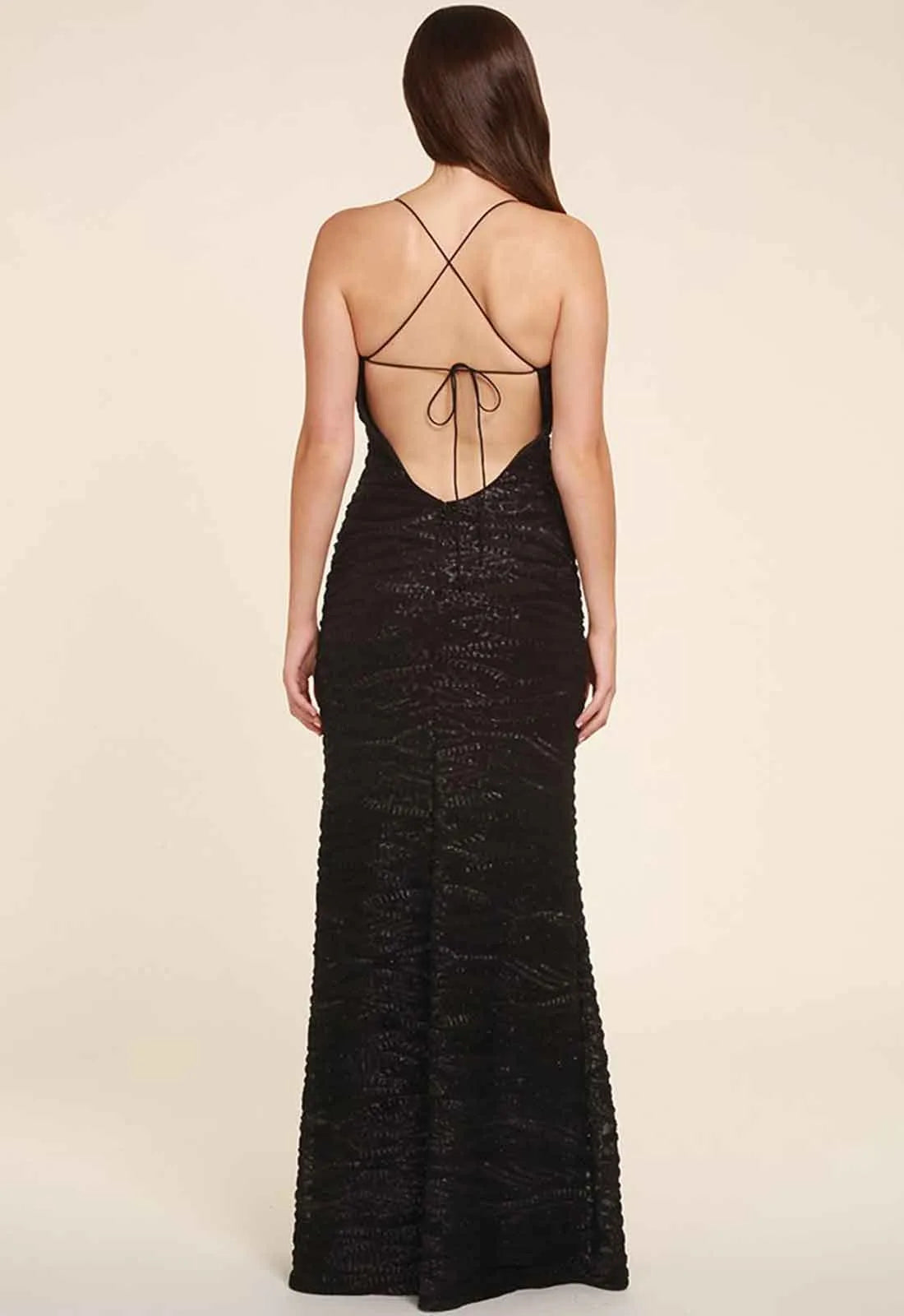 Honor Gold Harley Sequin Maxi in Black-16341