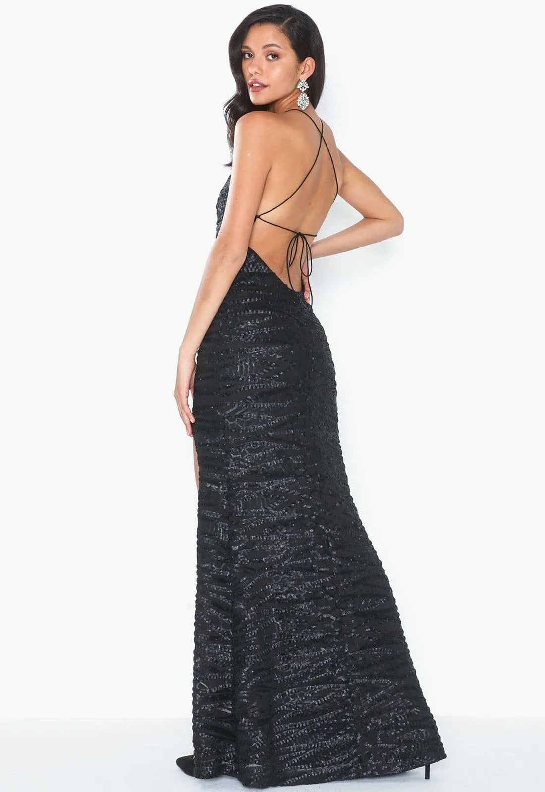 Honor Gold Harley Sequin Maxi in Black-75103