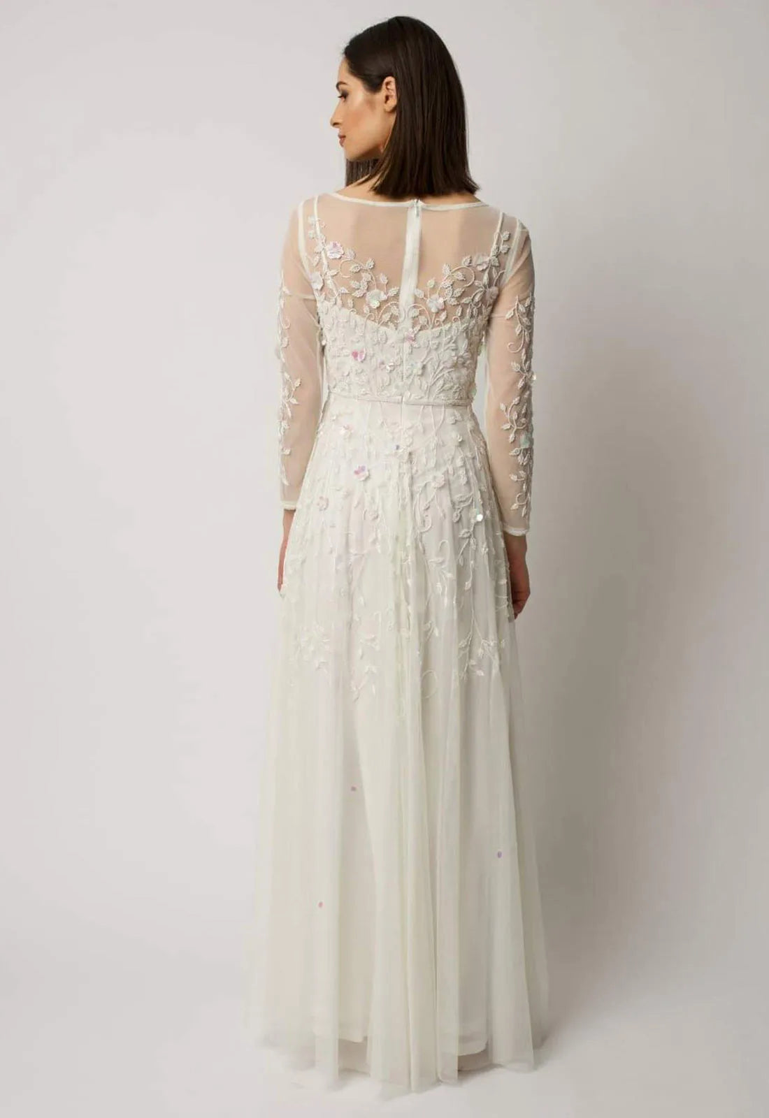 Raishma Ivory Ivy Floral Maxi Dress-97972