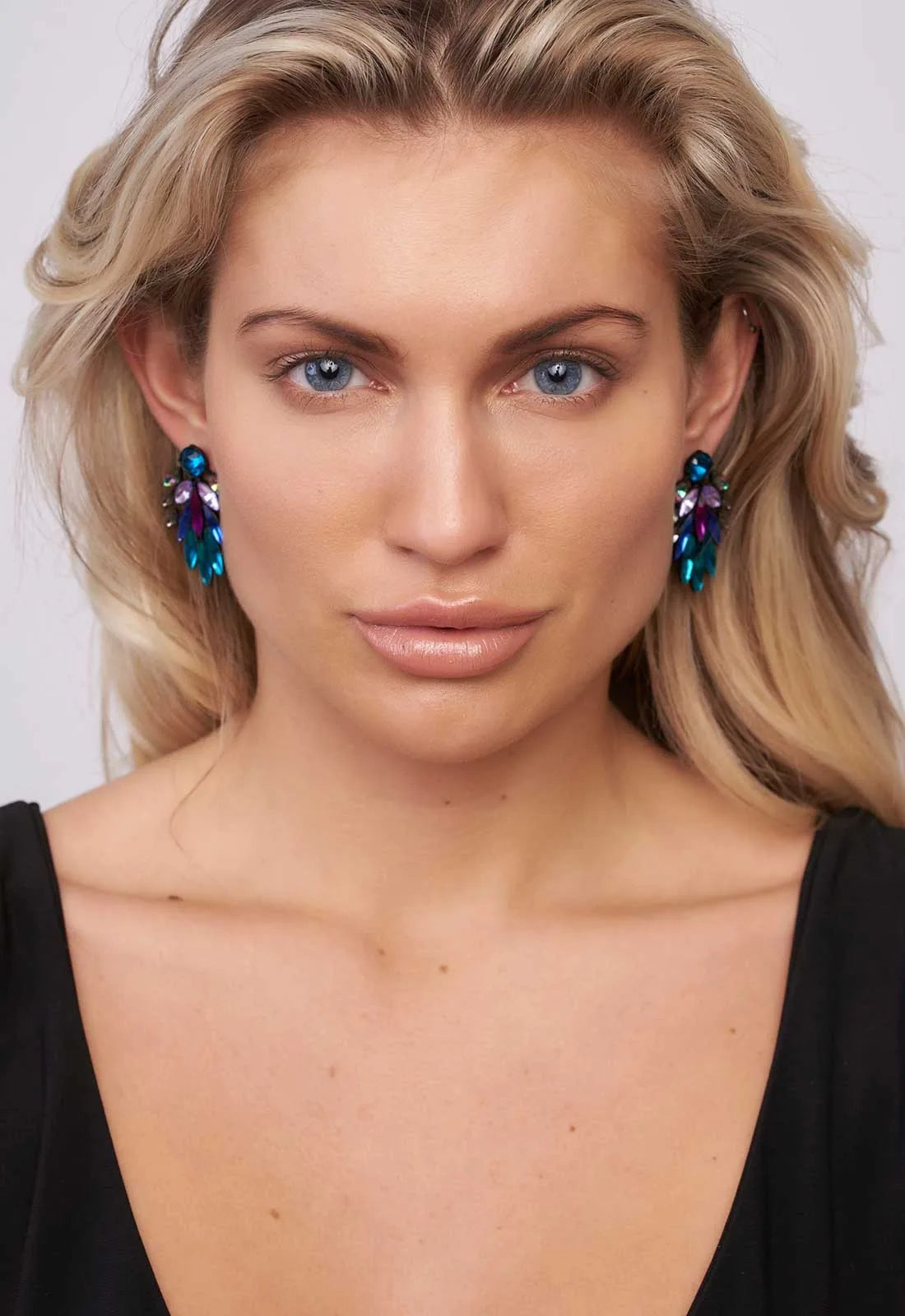 Always Chic Leaf Multi Coloured Earrings-43352