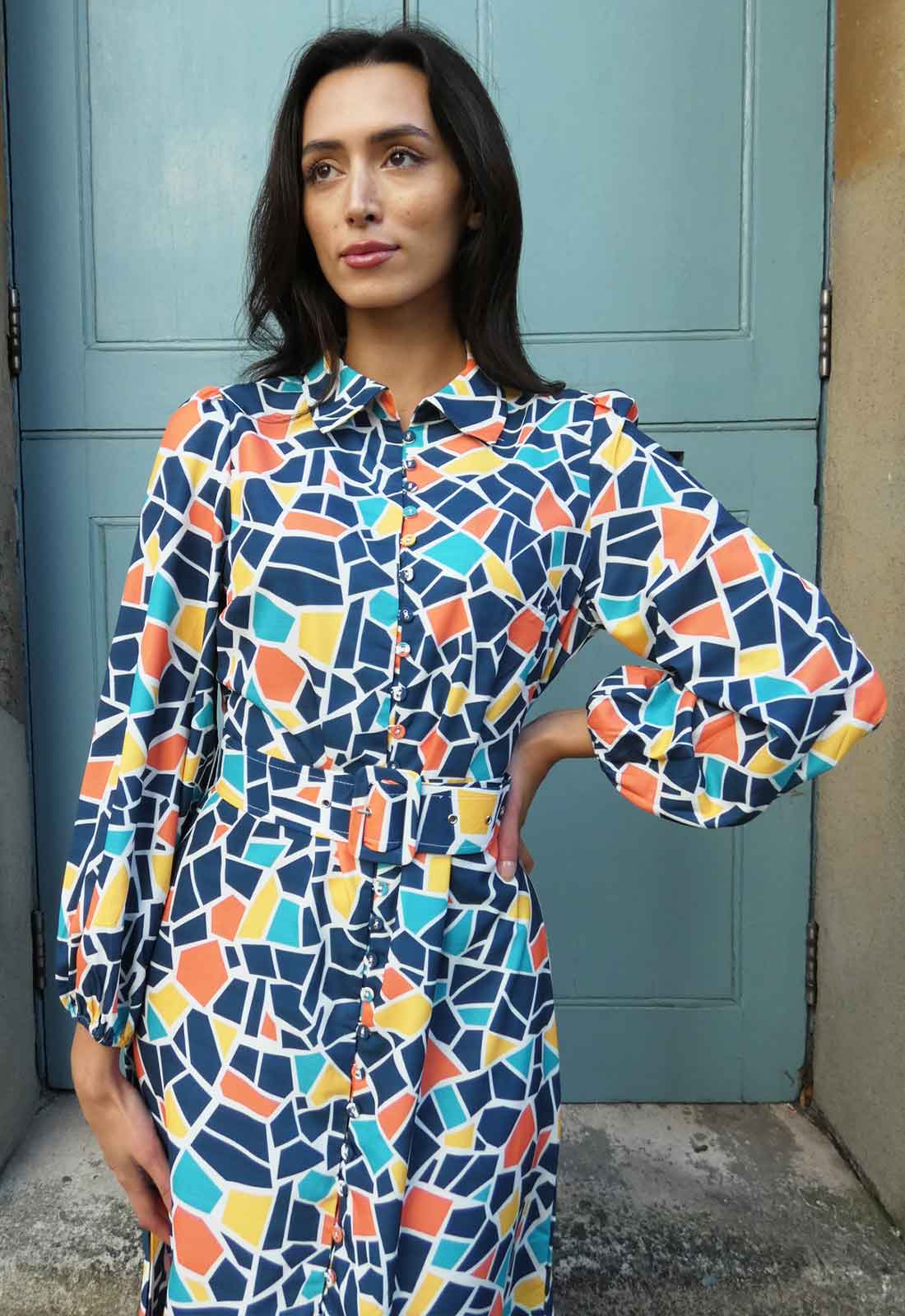 Raishma Couture Joy Print Dress-119624
