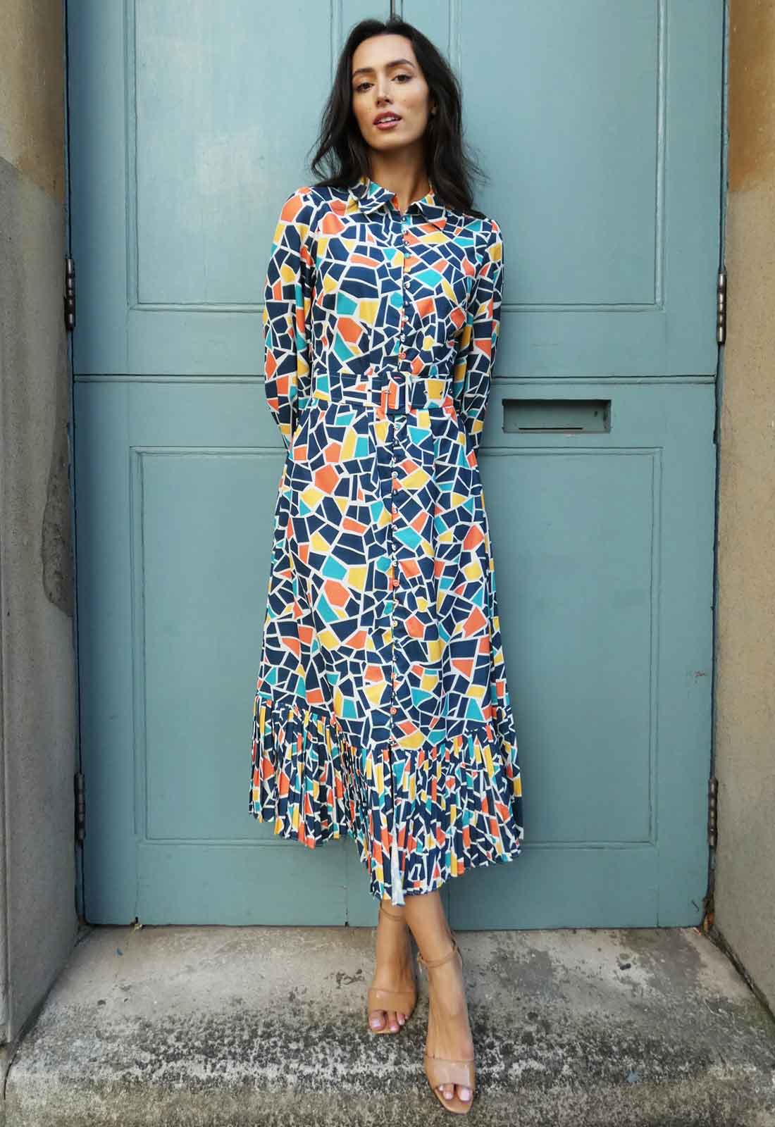 Raishma Couture Joy Print Dress-0