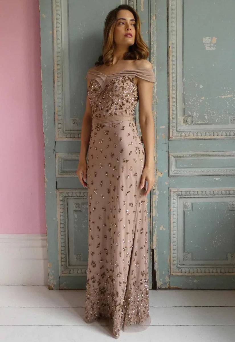 Raishma Couture Blush Kehlani Maxi Dress