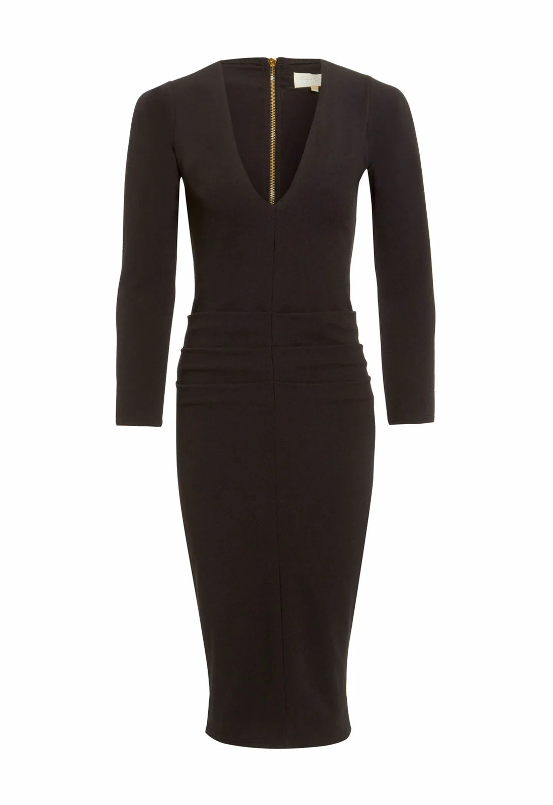 Honor Gold Kelsey Black Midi Dress-1205