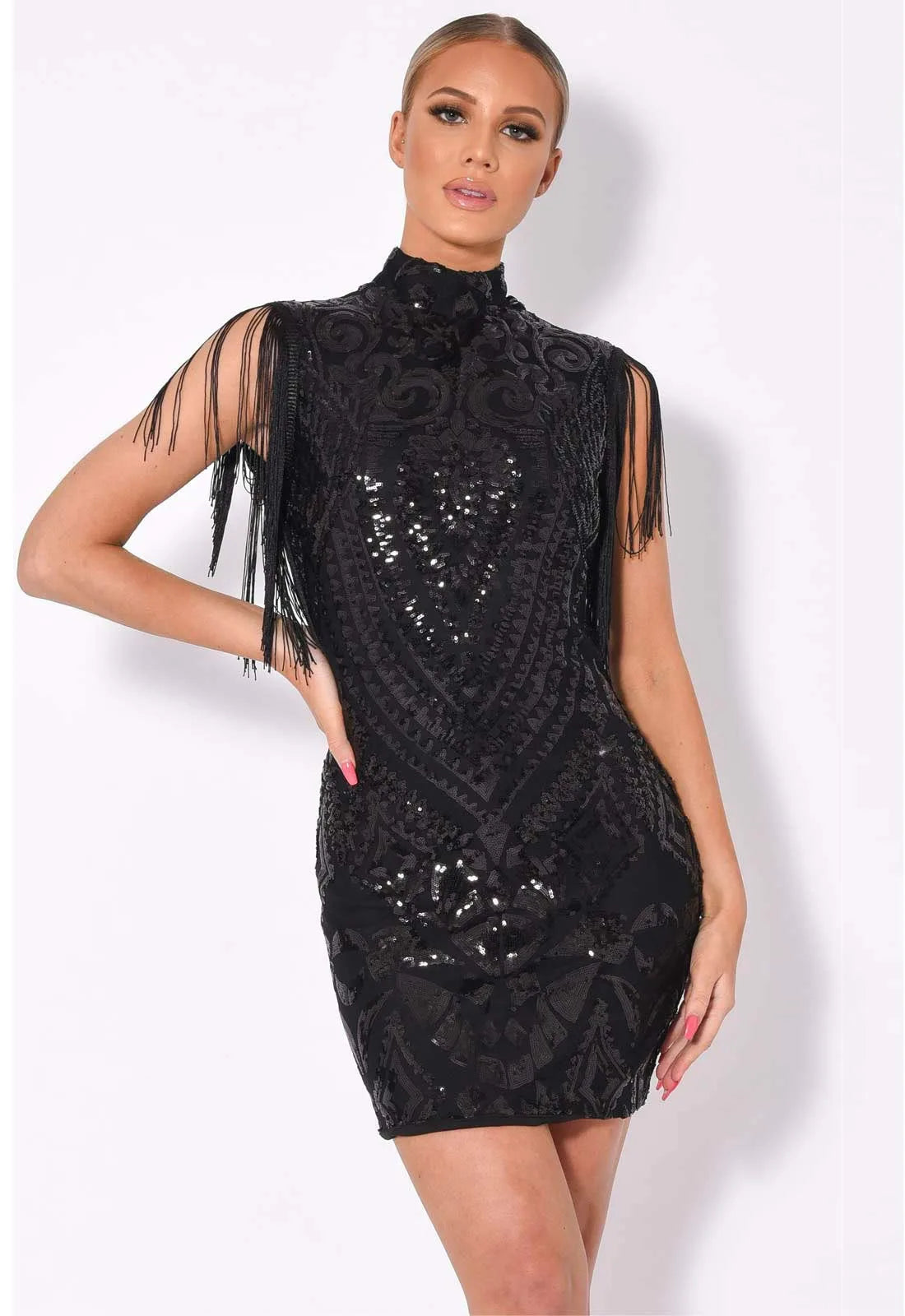 Nazz Collection Black Kylie Mini Dress-0