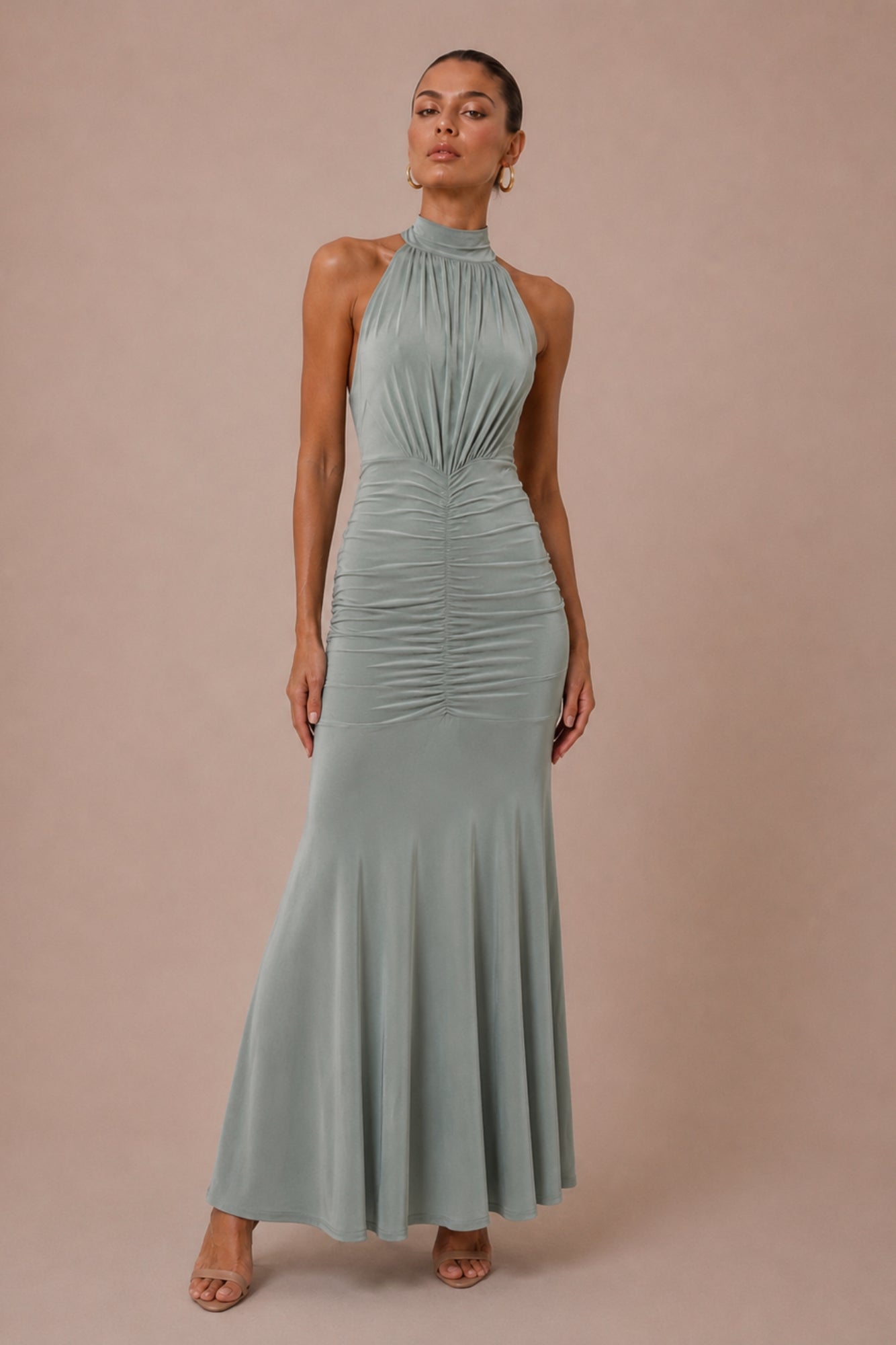 Honor Gold Sage Green Kyra Maxi Dress