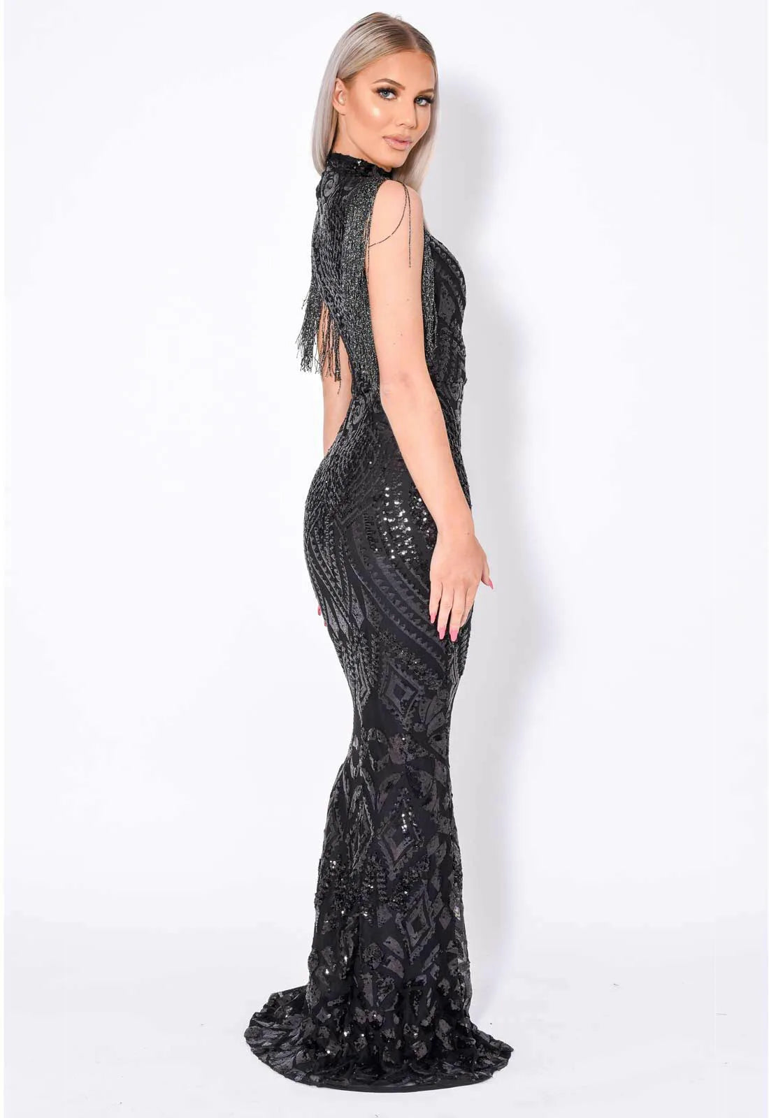 Nazz Collection Black Magic Maxi Dress-106571