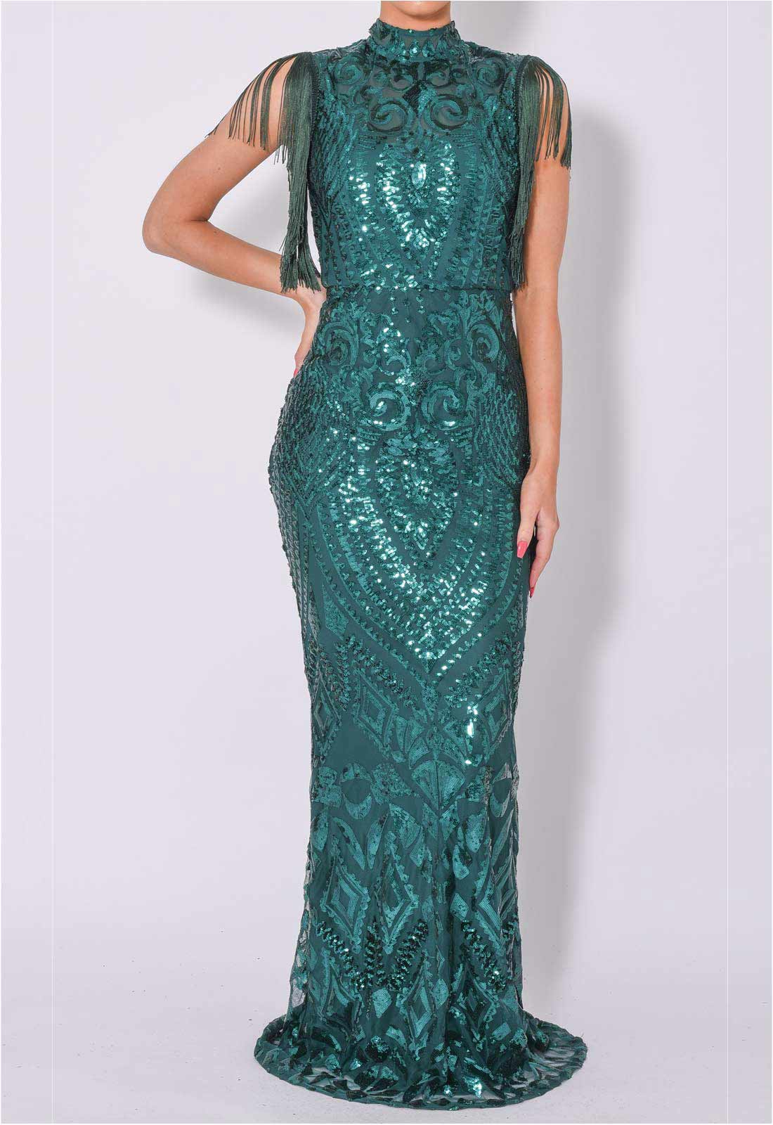 Nazz Collection Green Magic Maxi Dress-106577