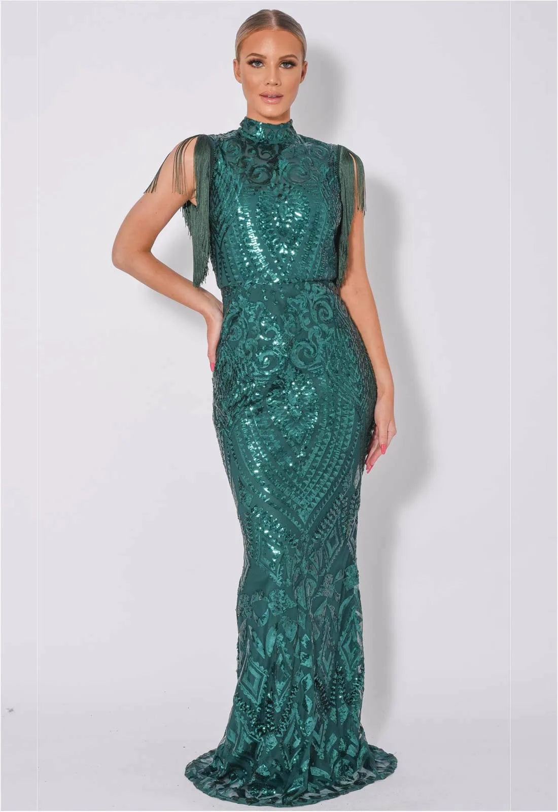 Nazz Collection Emerald green Magic maxi dress