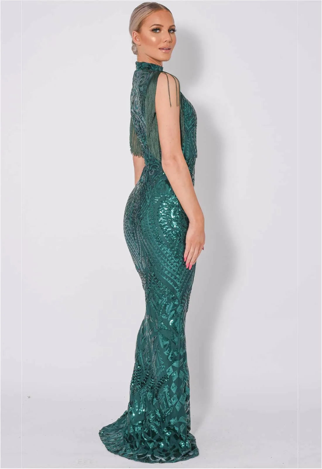 Nazz Collection Green Magic Maxi Dress-106575