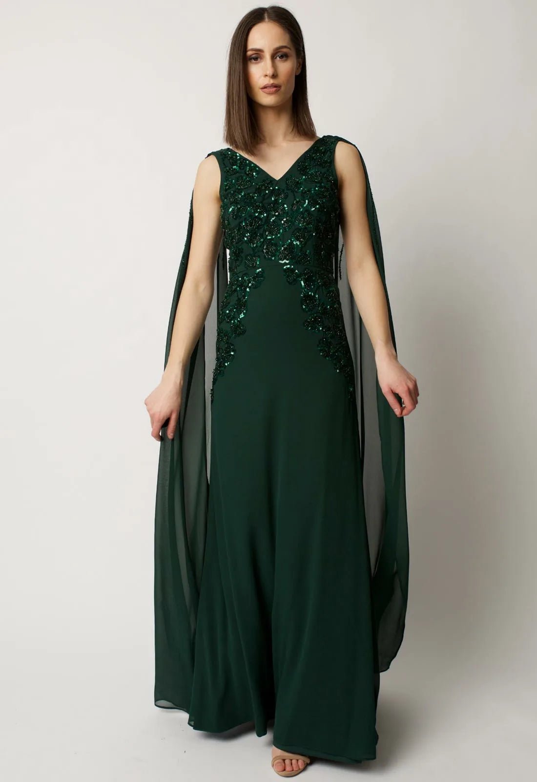 Raishma Green Magnolia Maxi Dress-83991