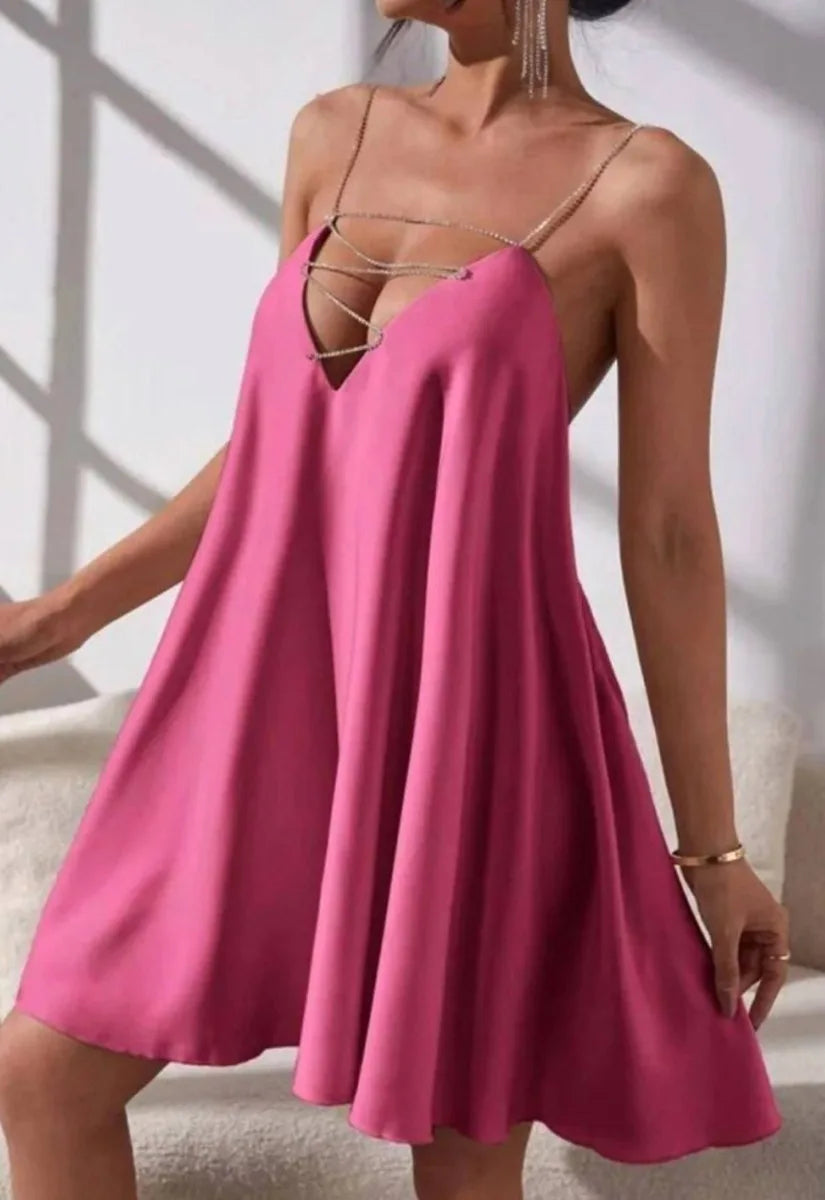 Nazz Pink Marbella Mini Dress