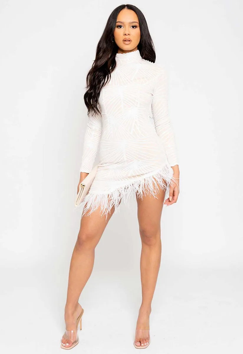 Nazz Collection White After Party Dress