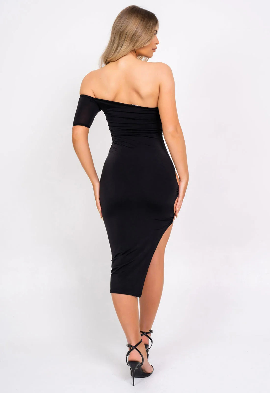 Nazz Collection Black The Baddest Midi Dress-101459