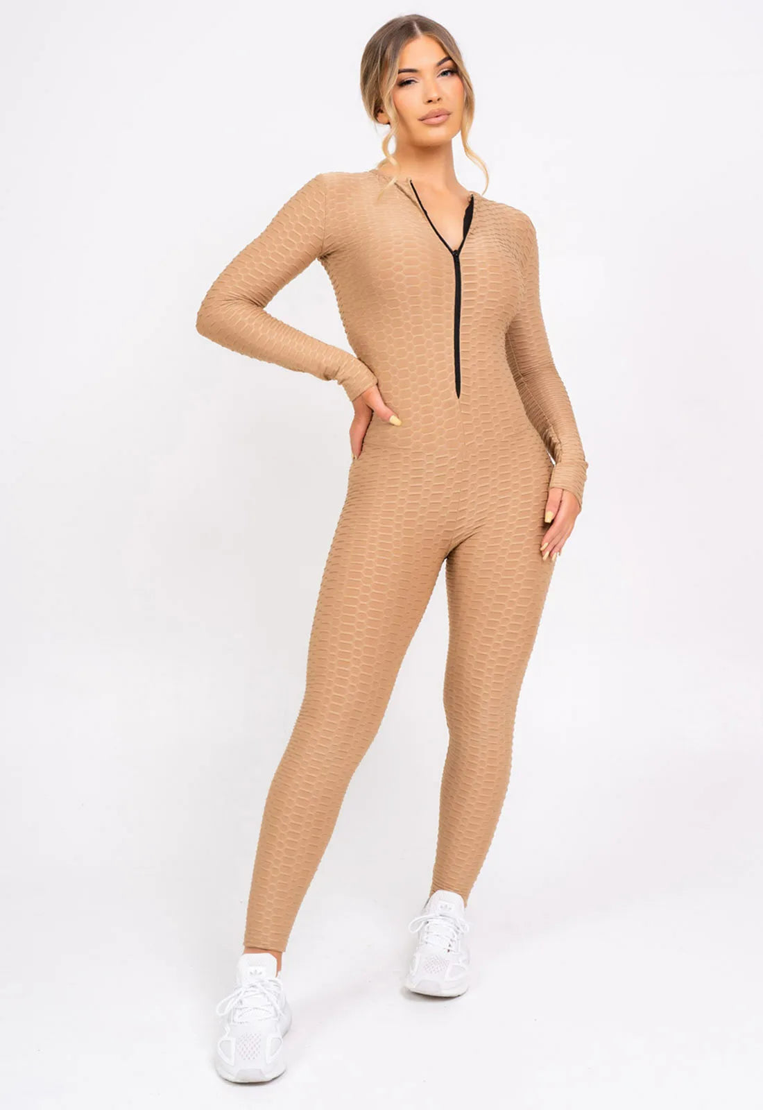 Nazz Collection Sand Cali Jumpsuit -0