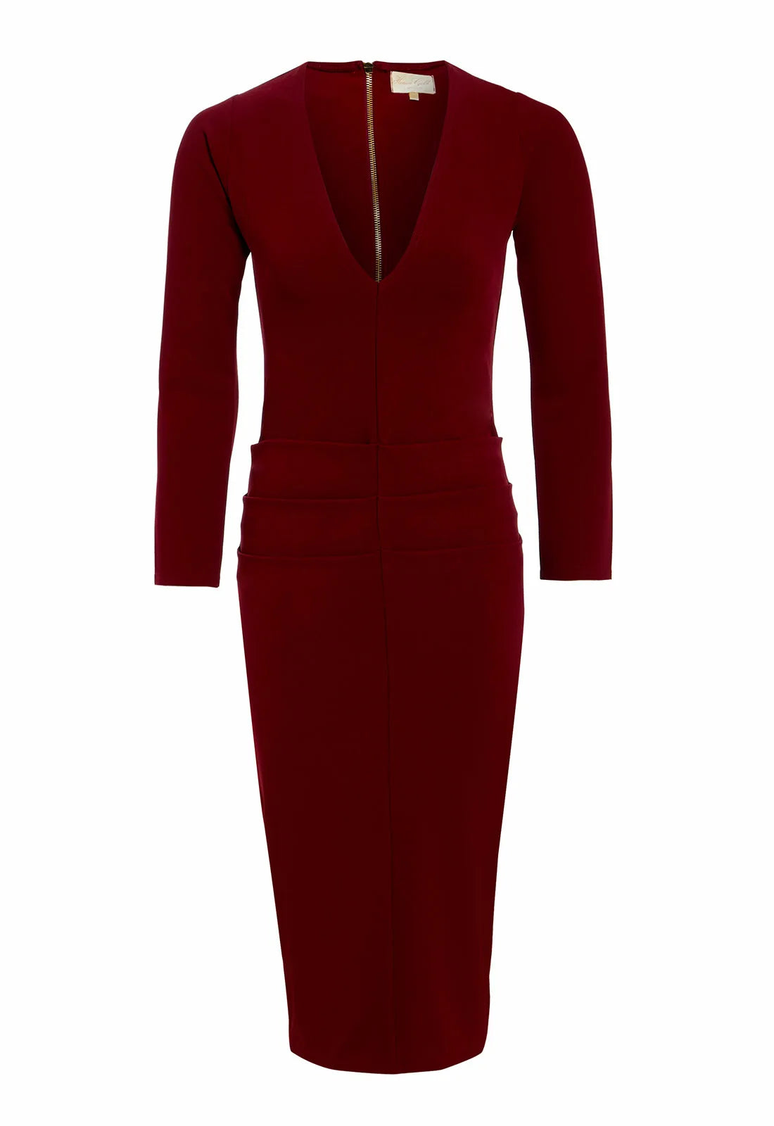 Honor Gold Kelsey Midi Dress in Berry -6097