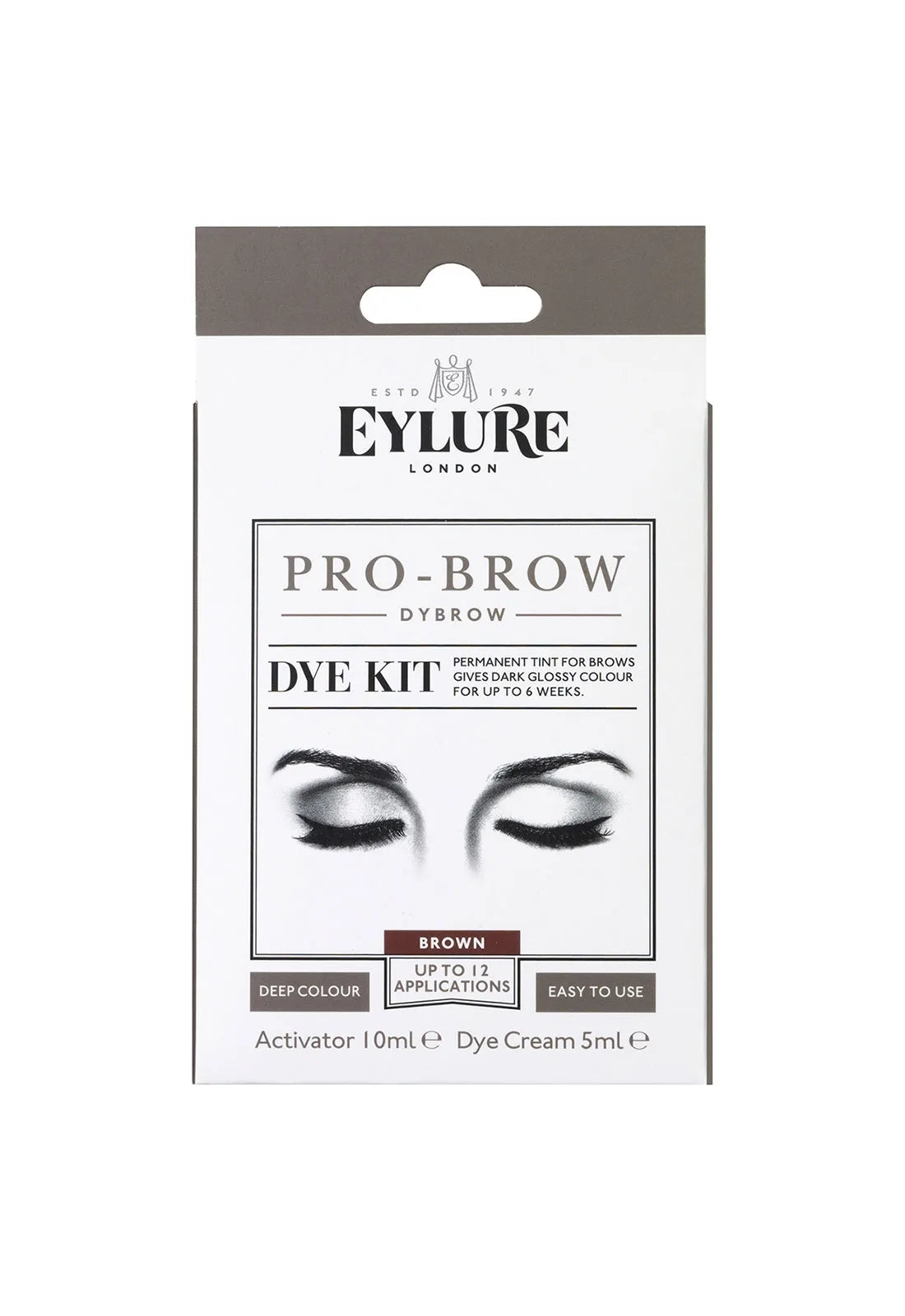 Eylure London Dyebrow Pro Brow Dye Kit â€“ Dark Brown