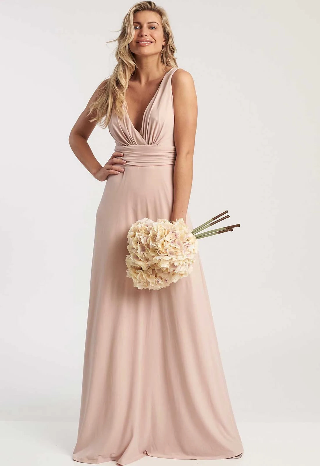 Revie London Peach Liana maxi Dress