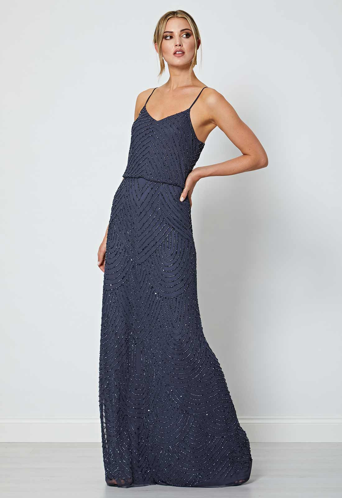 Angeleye embellished best sale maxi dress pink