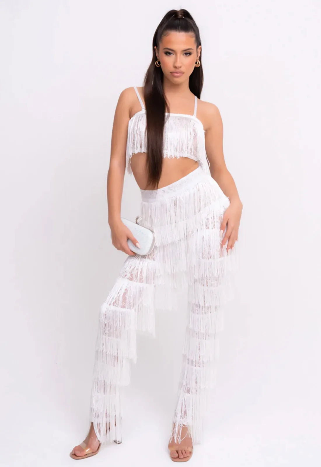 Nazz White Senorita Co-ord-115590