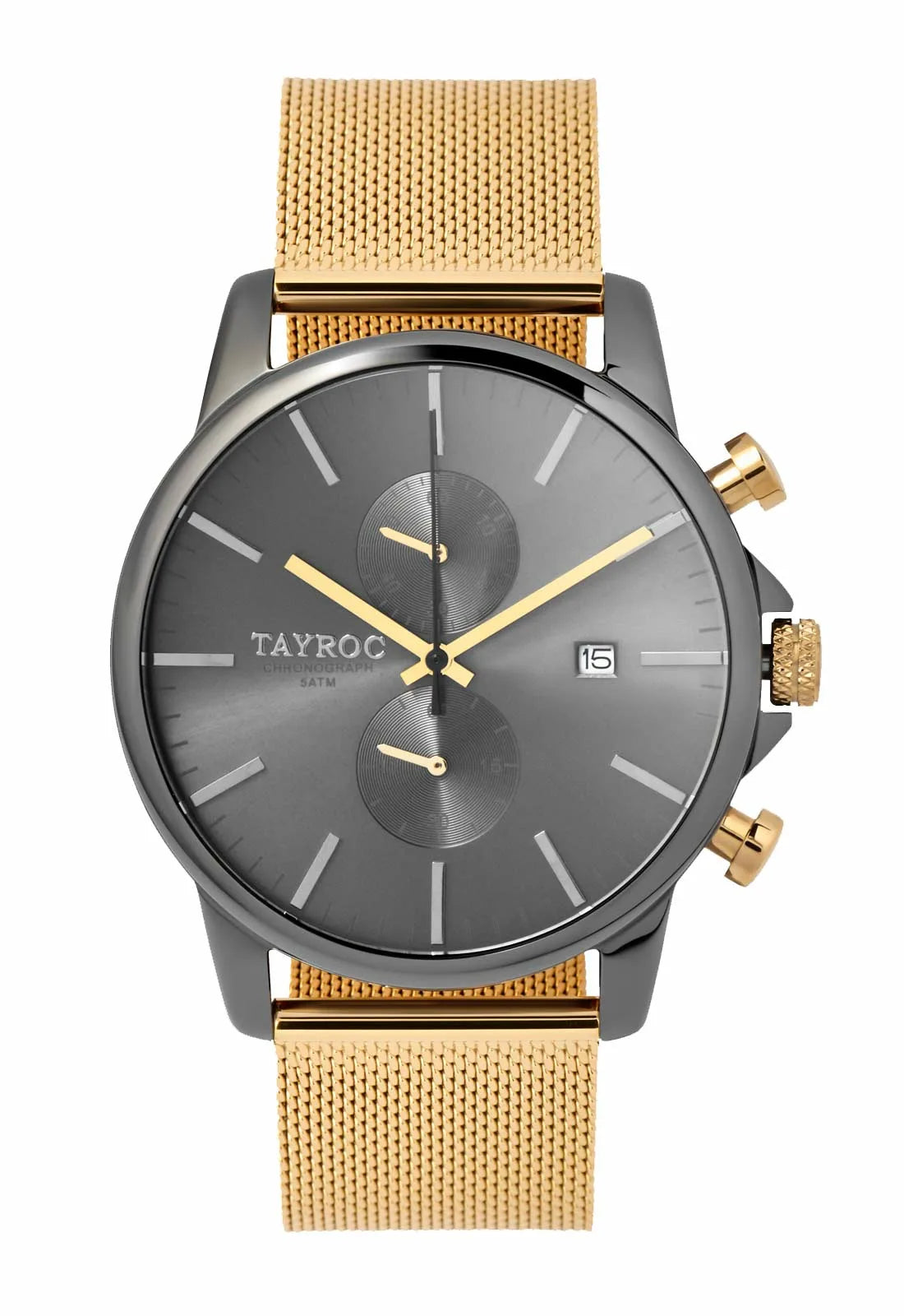 Tayroc Rapture Mens Gold Dress Watch