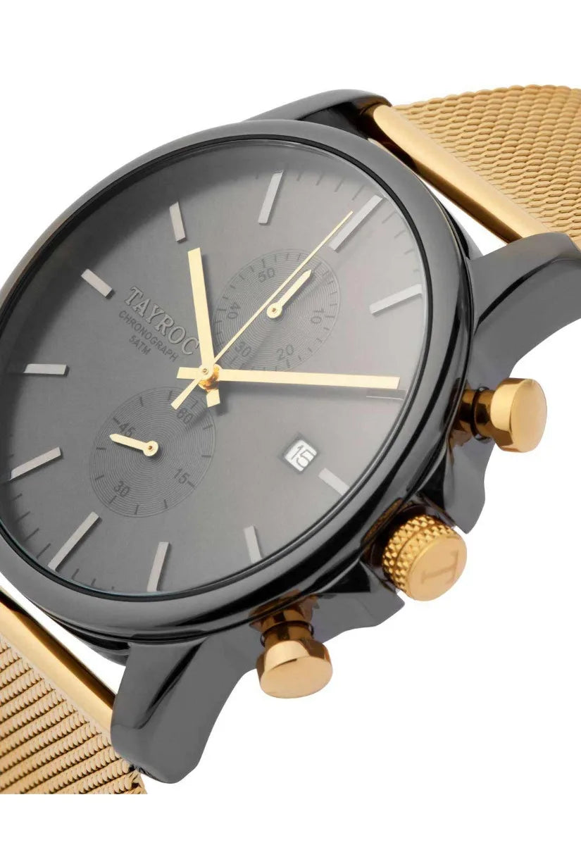 Tayroc Rapture Mens Gold Dress Watch