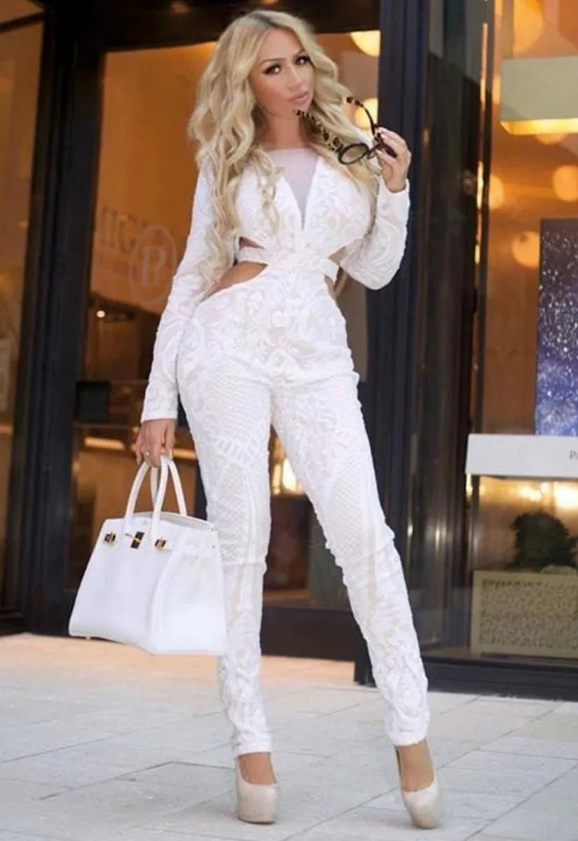 Nazz Collection White Toxic Jumpsuit